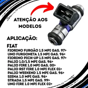 Kit 4 Bico Injetor Iwp065 Fiat Palio Uno Siena 1.0 1.3 1.5 - Imagem 5