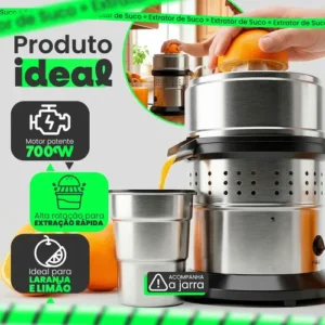 Espremedor Potente Laranja Elétrico Maquina 700w Fazer Suco - Imagem 5