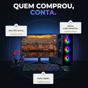 Pc Gamer Completo I7 3.4ghz 16gb Ssd 480gb 500w Monitor 19 - Imagem 9