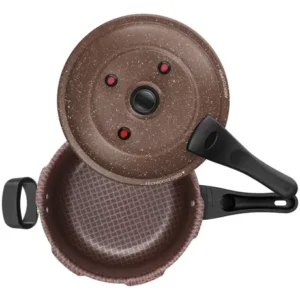 Panela de Pressão Patolux 5L Antiaderente Fecho Externo Marrom Gas - Imagem 4