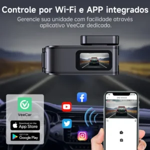 Câmera Veicular Olafvi S90 2 Channel 2.5k+1080p Com 32gb Sd Com Wifi 5g Com G-sensor App Visão Noturna Monitor De Estacionamento 24 Horas - Imagem 3