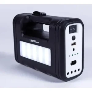 Kit Lanterna Bateria Solar Portatil Painel Led 3 Lampadas - Imagem 3