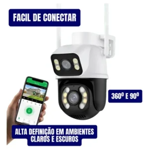 Camera De Seguranca A28b Wi-fi Dupla 3mp Icsee Cor Branco - Imagem 9