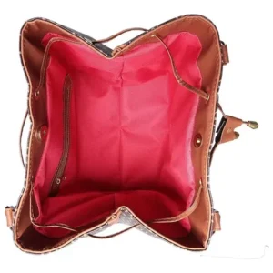 Bolsa Sacola Casual Feminina Estampada Ombro Zíper Interno - Imagem 5
