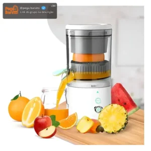 Espremedor Automático Elétrico Citrus Juicer 827 Suco Laranja Branco/Verde - Imagem 1