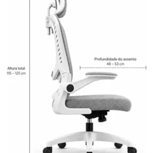 Cadeira De Escritório Ergonômica Giratória Tela Mesh Premium - Imagem 10
