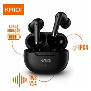 Fone Bluetooth 5.4 Sem Fio Tws Kaidi Kd 767 Graves Potentes - Imagem 3