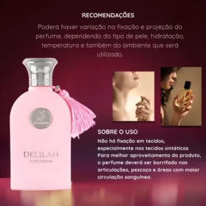 Perfume Árabe Delilah Maison Alhambra Eau De Parfum 100ml lipx - Imagem 3