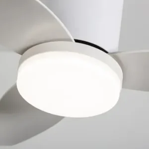 Ventilador De Teto Com Luz Led Silencioso Controle Remoto 86 Cm 50hz/60hz Branco Abs 3 - Imagem 5