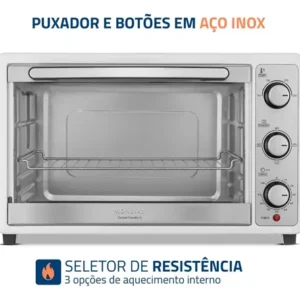 Forno Elétrico 52L Grand Family II Mondial 1800W FR-52-W - Imagem 6
