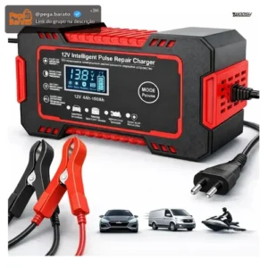 Carregador Inteligente De Bateria Automotiva 12v 6a Bivolt Recupera Baterias 4ah A 100ah Todos Veículos Moto Carro Caminhão Barco - Imagem 1