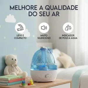 Umidificador De Ar Ultrassónico Bivolt 127v 220v Ambiente Portátil 360° Difusor De Aromas Aromatizador Silencioso Led Rgb Quarto Bebe Com Tanque De Água Grande De 2,5 Litros Grande Risemberg - Imagem 4