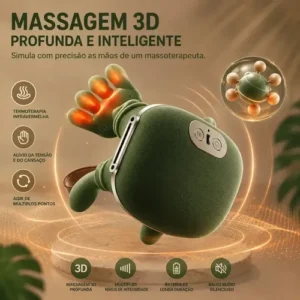 Massageador Mãozinha 3D Creator Brasil Elétrico e Sem Fio com Aquecimento - Imagem 4