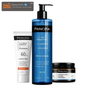Kit Principia para Rotina de Skincare Pele Sensível com Protetor Solar FPS 60 - Imagem 1