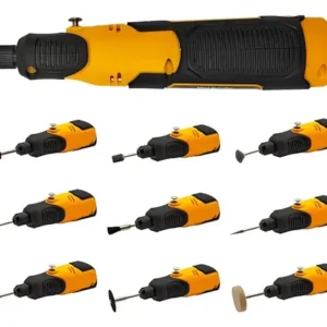 Mini Retifica Profissional Lixadeira Completa Acessório 57x1 Frequência 3 - Imagem 9