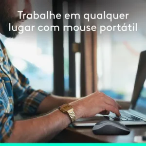 Mouse M185 Sem Fio A Pilha Usb Mini Receiver Preto Logitech Preto - Imagem 4