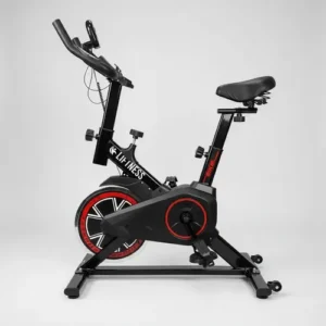 Liftness Bicicleta Ergométrica Fitness SP50PTVM Para Cardio E Musculação Academia Com Base Cor Preto E Vermelho - Imagem 10
