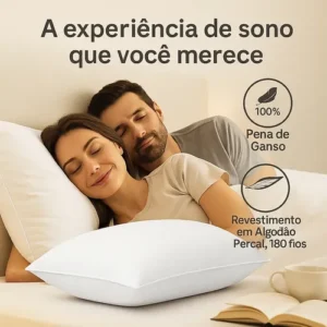 Kit 2 Travesseiros 70x50 Antialérgico Lavável Fibra Silicona - Imagem 2