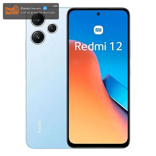 Celular Xiaomi Redmi 12 128gb/8gb Ram Super 2023 Cor Azul