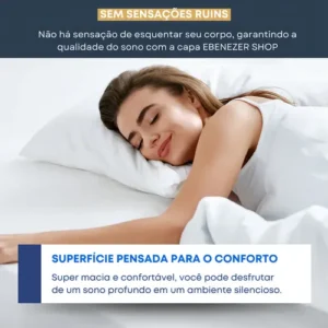 Capa Colchão Impermeável Protetor Matelado Solteiro Antialérgico Antixixi Macio Silencioso E Não Esquenta Cinza - Imagem 9