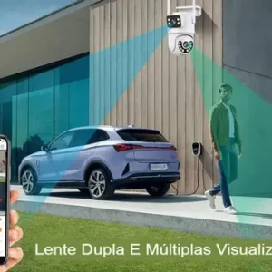 Kit 6 Camera Segurança Ip A29 Prova D'agua Lente Dupla Icsee - Imagem 5