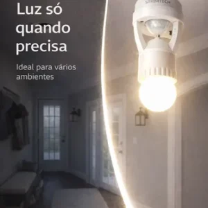 Kit 2 Sensores De Presença Iluminação Lâmpada Soquete E27 - Imagem 9