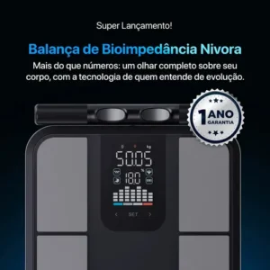 Balança De Bioimpedância 8 Sensores Relaxmedic Digital Preto - Imagem 10