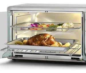 Forno E Fritadeira Sem Óleo Oster 42l French Door 2 Em 1 Cor Prateado TSSTTVFDMAF - Imagem 6