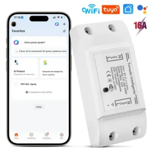 Forestory Interruptor Inteligente Wifi Relé Wi-fi Automação Residencial Alexa Google 16a Alexa Tuya Smart Life Google Assistant Automação Residencial Relé Wi-fi Branco 100-240v - Imagem 3