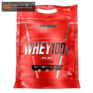 Whey 100% Pure Baunilha 900g Integralmedica - Proteína Concentrada para Crescimento e Definição Muscular - Imagem 1