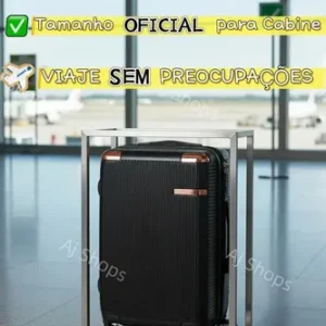 Mala de Viagem de Bordo ABS Sweet Studio com Rodas Duplas 360° para Cabine – Rosa - Imagem 7