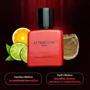 Attracione Men perfume Masculino Com Feromônios Ativados 25 mL - Imagem 4