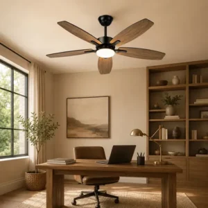 Lynkalat Ventilador Teto Madeira 42 Led Silencioso Ctrl - Imagem 8