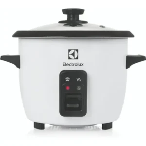 Panela Elétrica Electrolux vapor arroz capacidade 1,3L 7 xícaras manter aquecido panela removível antiaderente tampa vidro RCB50 branca por Rita Lobo​ - Imagem 3