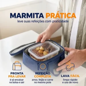Kit 10 Potes 750ml com Tampa Trava Plástico Transparente para Mantimentos e Alimentos Marmita Organizador de Cozinha Geladeira e Freezer Jogo de Potes para Organização Ponte Lar Utilidades - Imagem 6