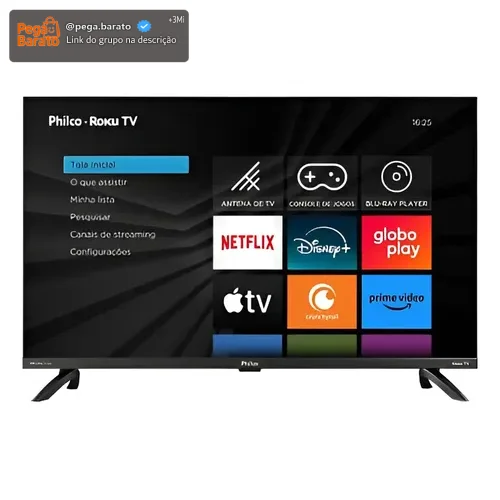 Smart Tv Ptv32g7pr2cgb 32 Polegadas Led Roku Cinza Philco