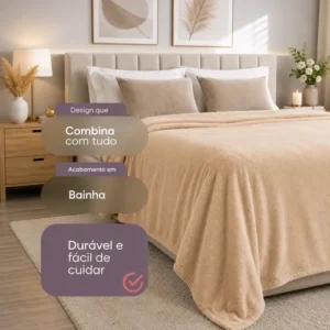 Coberta Manta Soft Casal Microfibra Anti-alérgica Dupla Face - Imagem 7