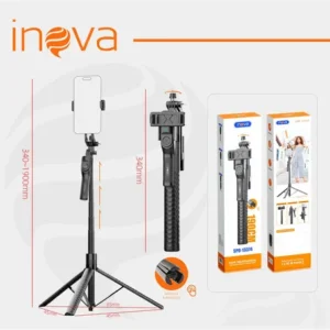 Tripé Extensível Profissional Para Celular 1,9m, Bastão De Selfie Dobrável Portátil Com Controle Remoto Bluetooth E Alça Equilíbrio , Rotação 360°, Parafuso 1/4 Compatível Câmeras, Gopro,ios E Android - Imagem 9