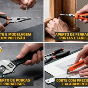 Maleta Estojo Kit Caixa Jogo Ferramentas Completa - Imagem 6