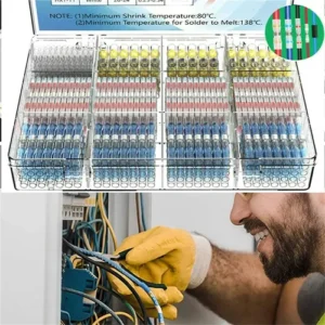 Kit 800 Terminais Termo Retráteis Estanques Para Fios Preto - Imagem 18