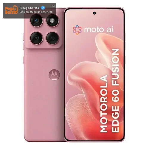 Smartphone Motorola Edge 60 Fusion 5g - 256gb 8gb Ram+8gb Ram Boost 50mp Sony Ai Camera Ip68 Nfc - Rosa