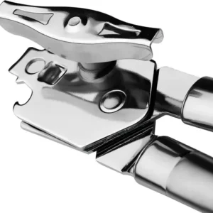 Abridor De Lata Automático Manual Profissional Aço Inox Emborrachado Abre Latas Fácil Sem Esforço Corte Lateral Seguro Sem Rebarbas Abridor De Lata Cozinha Casa Restaurante Bar Uso Diário Premium - Imagem 5