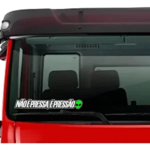 Adesivo Não É Pressa É Pressão Carro Caminhão Caminhonete - Imagem 6