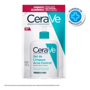 Refil Gel de Limpeza Facial Antiacne Pele Oleosa, Acne Control CeraVe, 227g - Imagem 2