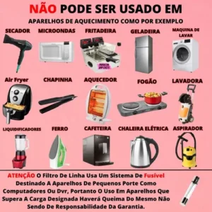 Extensão 2 Metros 4 Tomadas 3 Usb/2usb 10a Régua Energia - Imagem 11