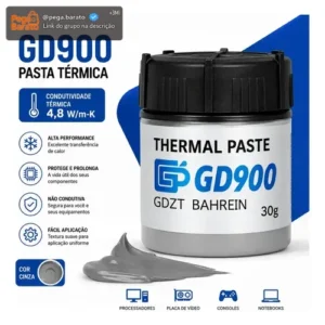 Pasta Térmica Gd900 30g Alta Performance Para Ps4 Ps5 Ps3 Xbox Pc Notebook Rezzet - Imagem 1