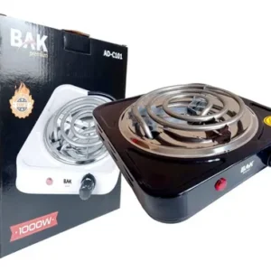 Fogareiro Elétrico Bak 1 Boca Preto 1000W Portátil para Camping - Imagem 8