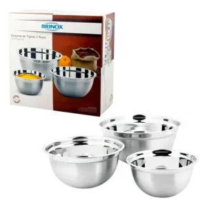 Conjunto De Tigelas Brinox 3pçs Suprema Em Inox - 2107/100 - Imagem 7