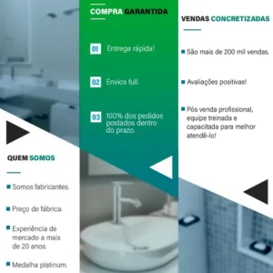 Engate Mangueira Flexível Trançado Aço Inox 40 Cm - Imagem 5