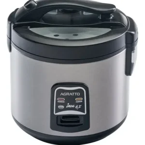 Panela Elétrica de Arroz Agratto PAI6X 400W Inox com Tampa de Vidro Antiaderente Função Aquecer para Arroz e Legumes Compacta - Imagem 8